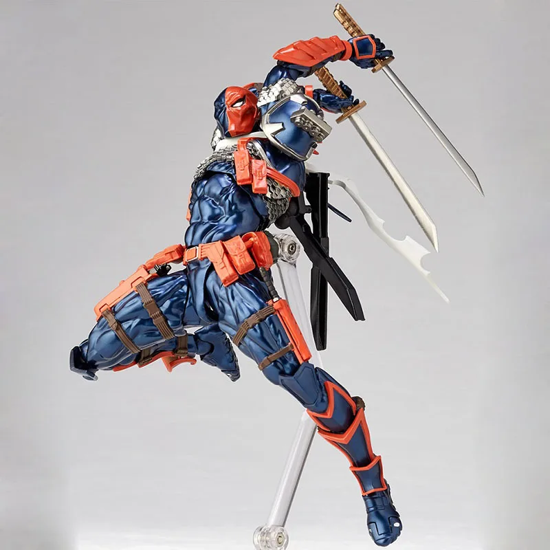 6inch DC Amazing Yamaguchi Revoltech Series NO.11 Deathstroke Action Figure Model Toy Doll Gift