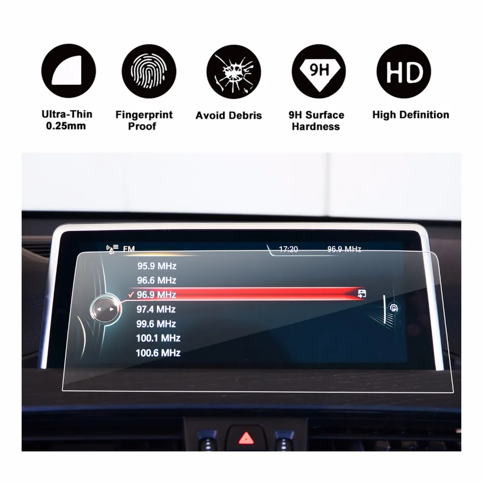RUIYA Car Navigation Screen Protector Tempered Glass Film For 2019 BMW X3 X4