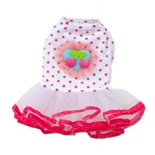 Little Dog Cat Princess Cherry Tutu Dresses Pet Puppy Wedding Skirt Clothes Lace Apparel Pet Dog Products Little Dog Cat Princess Cherry Tutu Dresses Pet Puppy Wedding Skirt Clothes Lace Apparel Pet Dog Products