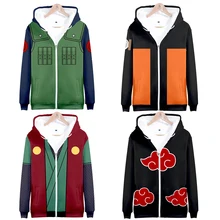 Наруто Косплей Толстовка аниме куртка с капюшоном пальто одежда Jiraiya kakahi Itachi Uchiha костюм Акацуки одежда