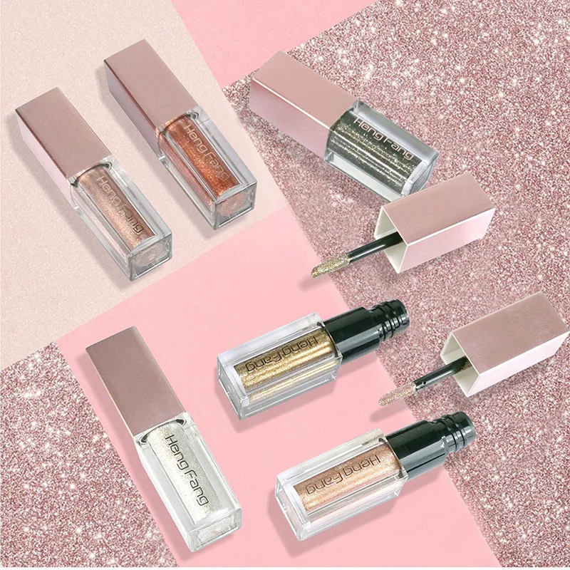 Hengfang Косметика жидкие тени для век блестящие мерцающие долговечный