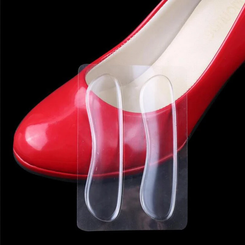 JUP 1 Pair Women High Quality Classical Silicone Cushion Heel Foot Care Shoe Insert Pad Insole Pretty Foot Shoe Rearfoot Sticker