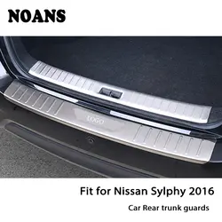 NOANS для Nissan Sylphy teana j31 j32 2016 авто задний багажник дверь бампера Anti Scratch полоски Нержавеющая сталь аксессуары