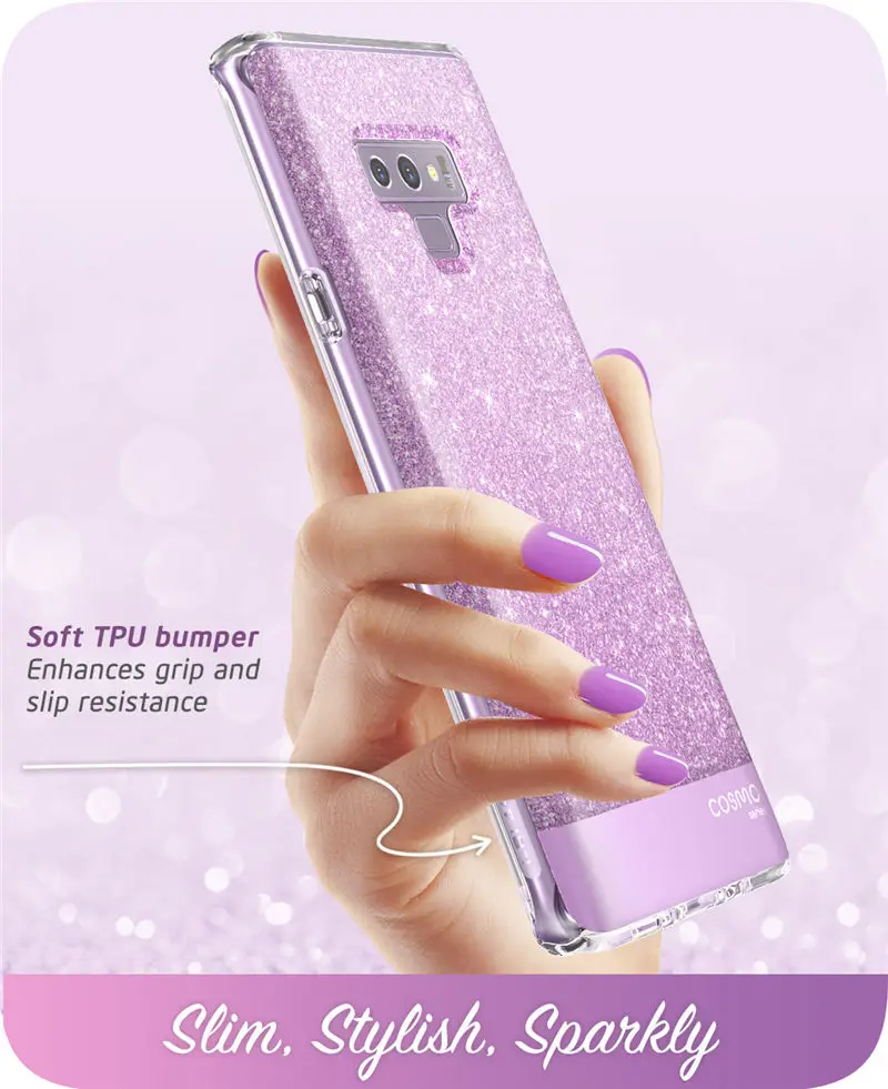 kawaii phone case samsung For Samsung Galaxy Note 9 Case i-Blason Cosmo Full-Body Glitter Marble Bumper Protective Cover with Built-in Screen Protector samsung cases cute