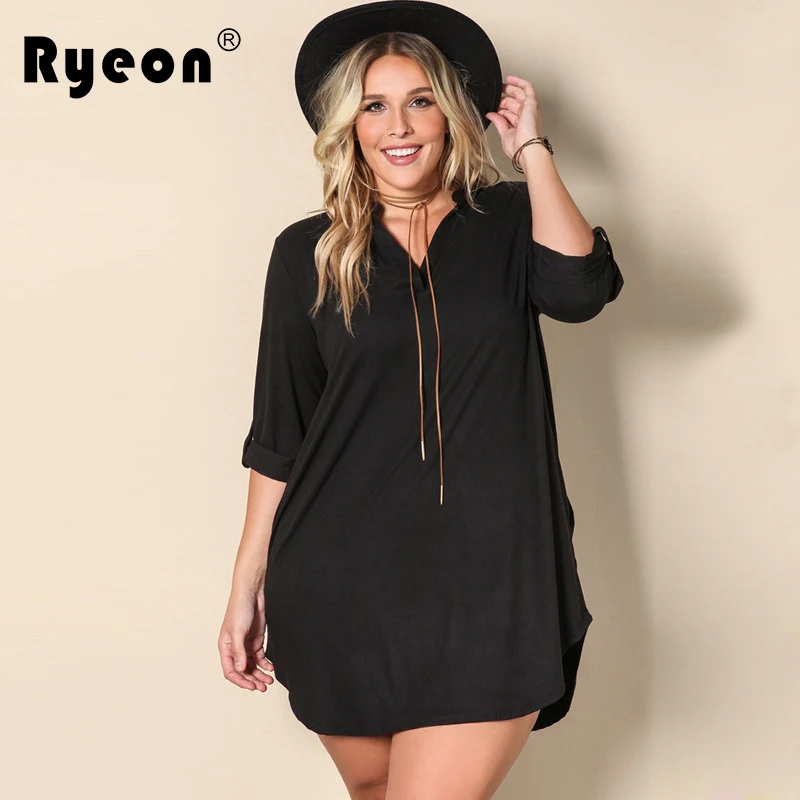 vestido camisa preto
