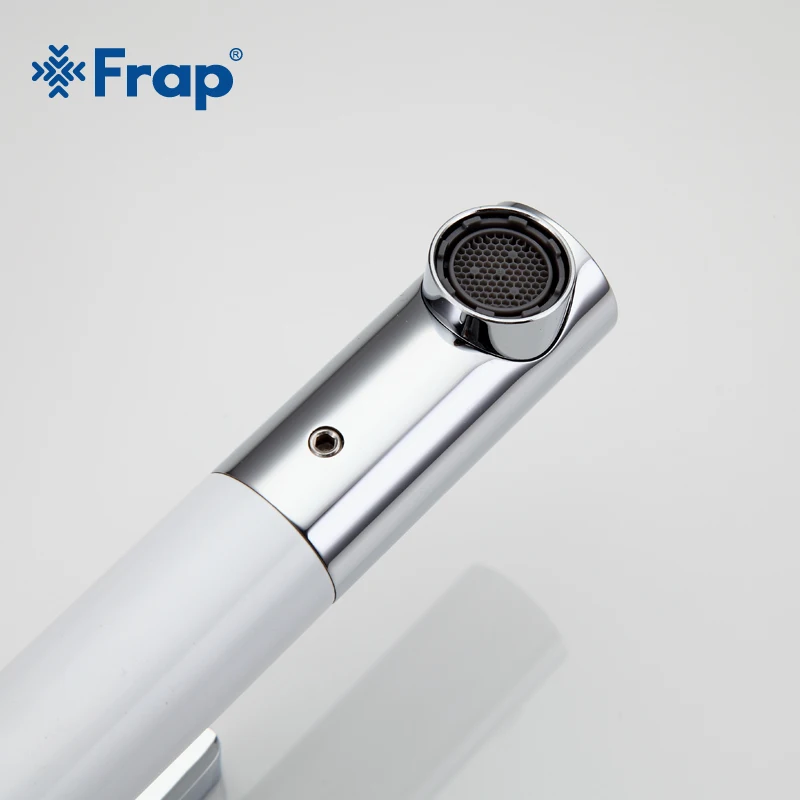 Frap Новое поступление белые краны для раковины с распылителем кран ванной комнаты