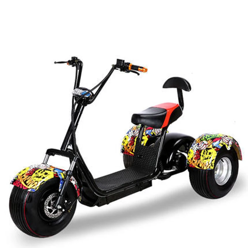 Citycoco Trike 60V 500W Shaft Drive Three Wheel Electric Scooter