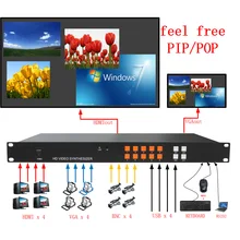 4x1 HDMI VGA quad multi-просмотра с feel free PIP POP функция ang картинка не стесняйтесь размер и положение, без аудио высокого качества