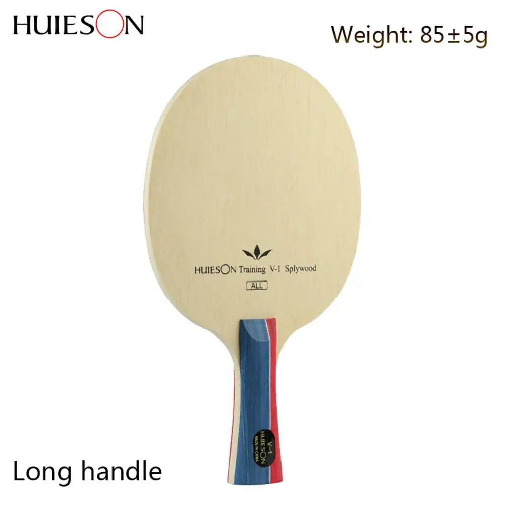 5 слоев плюс гибридный углерода ракетка для настольного тенниса лезвие мягкие легкие удобные опыт использования впитывает пот поглощающей тренировочный нож - Цвет: Long handle