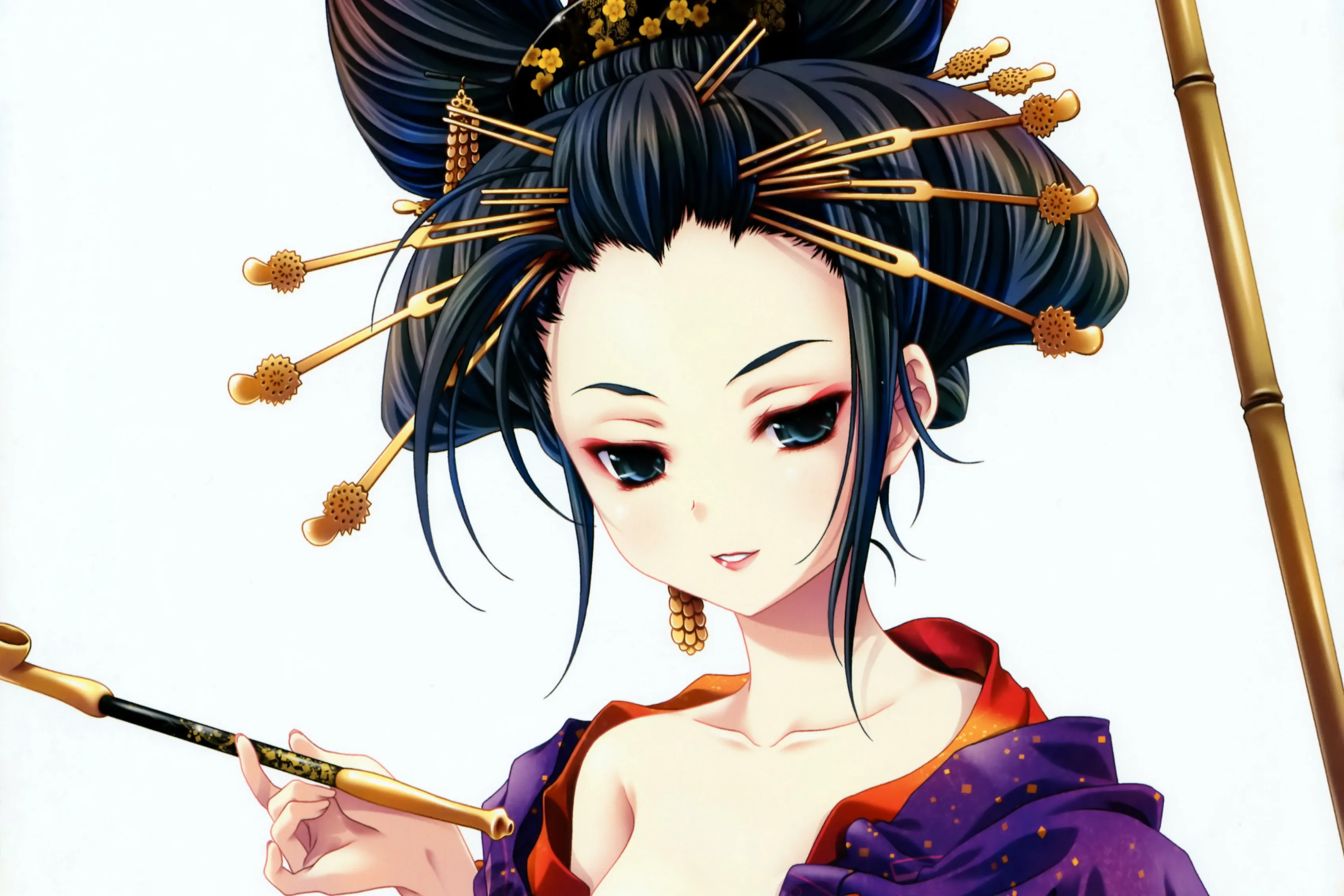 631 37 De Réductiondécoration De La Maison Fille Dessin Animé Animation Geisha Art Sexy Fille Look Sourire Soie Tissu Affiche Impression Dm464 In