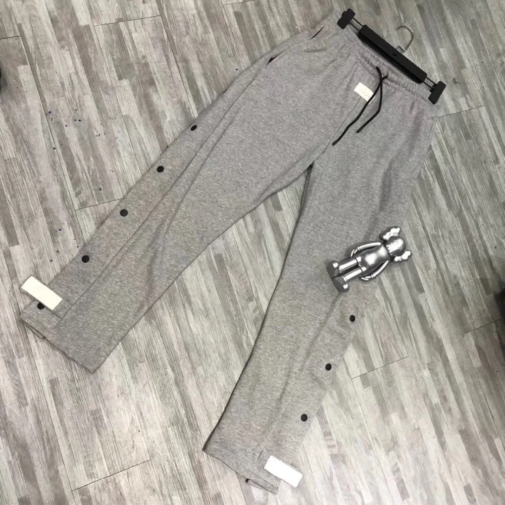 

New FOG Sweatpants Men 1:1 High Quality Kanye West Drawstring Joggers New Arrived Sweatpants