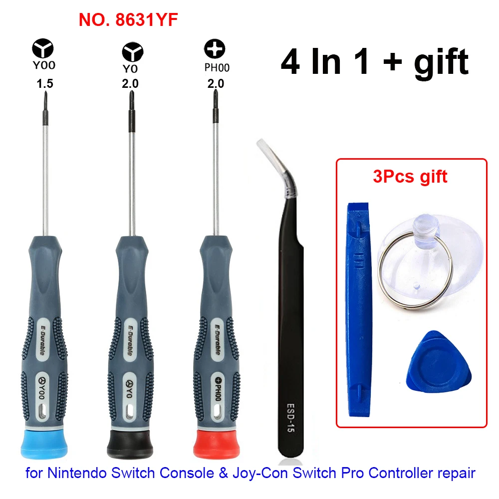 

Phillips 2.0 Y2.0 Y1.5 Triwing Screwdriver Set Y0 Y00 PH00 for Nintendo Switch NS Console & Joy-Con Switch Pro Controller Repair