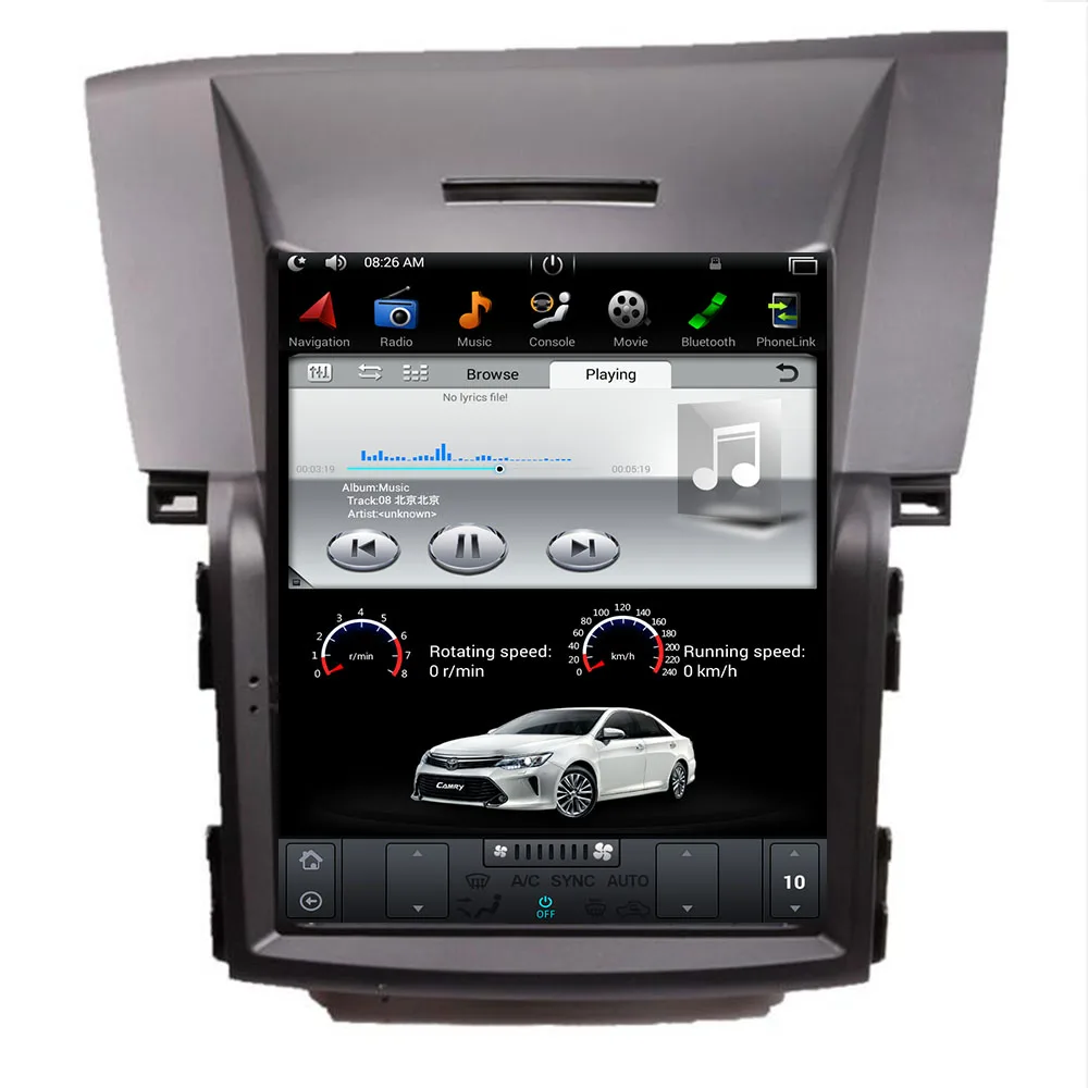 Cheap 10.4 inch Vertical Screen Tesla Style Android 9.0 7.1 Car DVD GPS Navigation Player for honda CRV C-R-V 2012 2013 2014 2015 2016 1