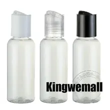 300 шт./лот,, 50 мл пластиковая бутылка, упаковка, ПЭТ бутылка, косметическая посылка, пресс-крышка LW-D-50D