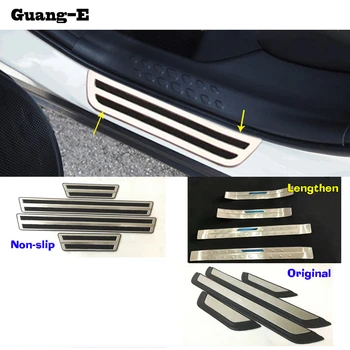 

Car Original Threshold Strip Plastic+Stainless Steel Door Scuff Plate external Pedal For TOYOTA C-HR CHR 2017 2018 2019 2020