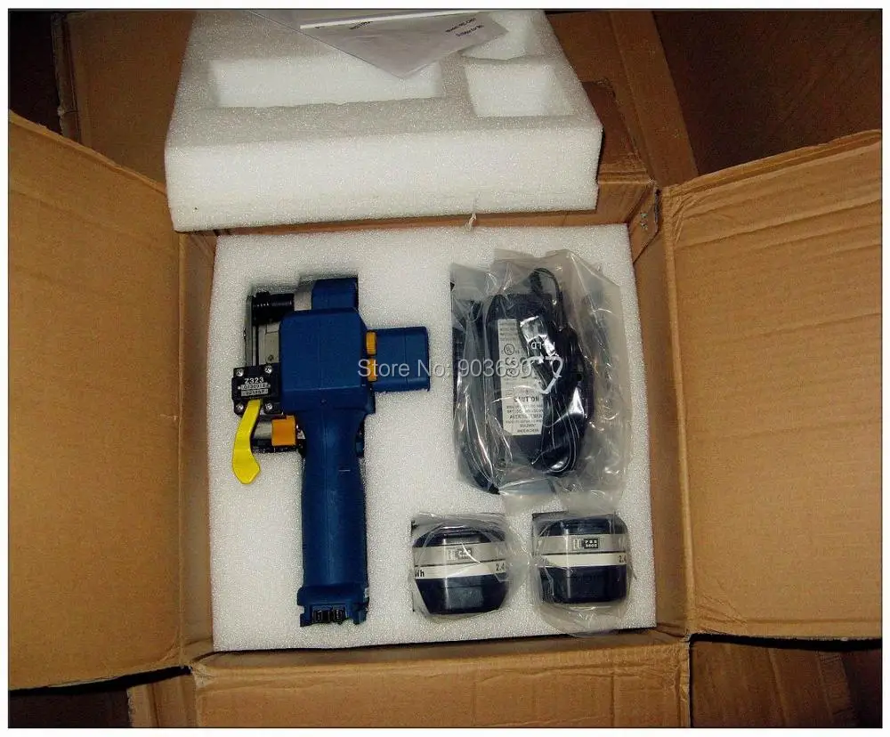 Z323 Handheld Battery Powered PET Strapping Tool,Electric Plastic Strapping Tool for 16 MM or 19MM PP&PET Strap