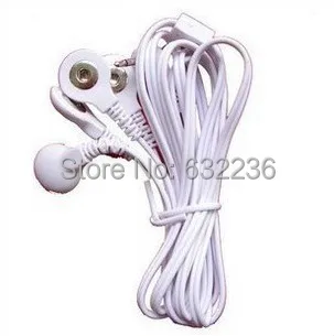 

DHL freeshipping 1000pcs/lot DC2.5MM Button 4 way electrode wires/cable for digital therapy machine,slimming massager