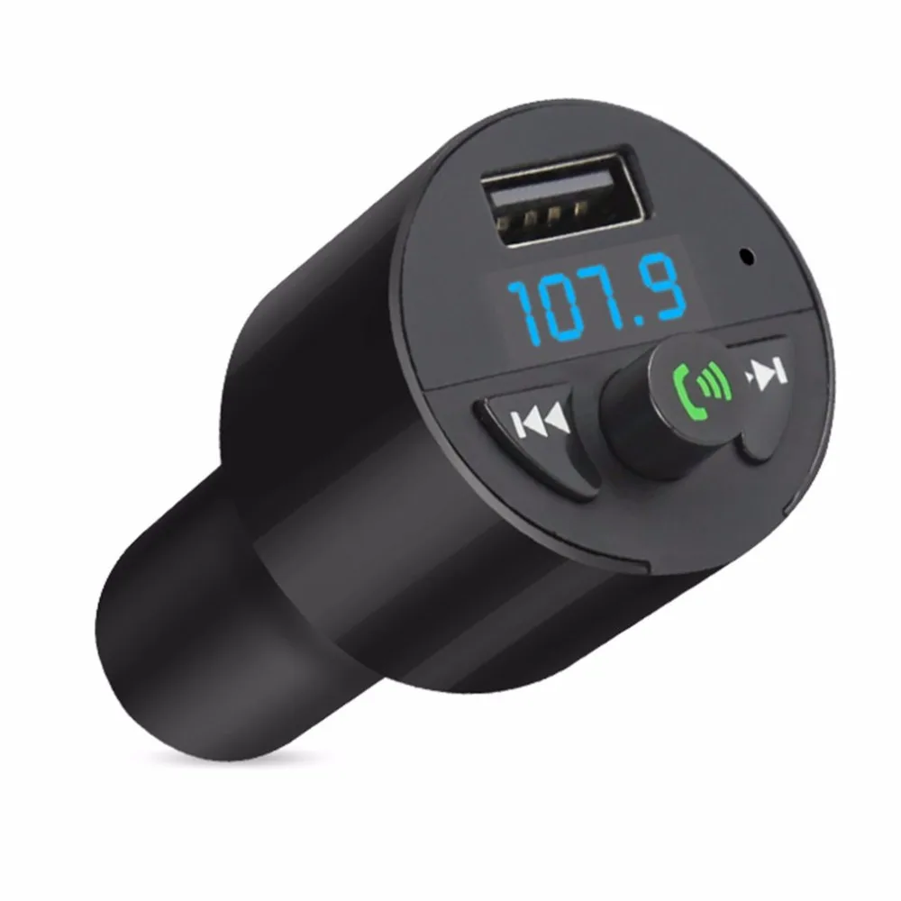 

New Car Bluetooth MP3 Cigarette Lighter Socket Powered USB Charger Music Player Support TF Card U-disk Handsfree Calls