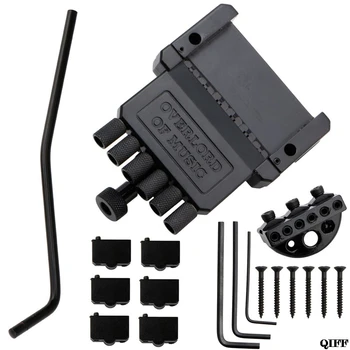 

Black 6 String Guitar Tailpiece Tremolo Bridge For Headless Guitar MAR28