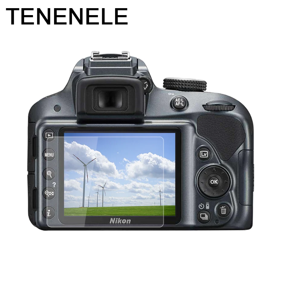 

TENENELE Screen Protector For Nikon D3100 D3200 D3300 D3400 Tempered Glass LCD Protective Film HD Camera Screen Protector
