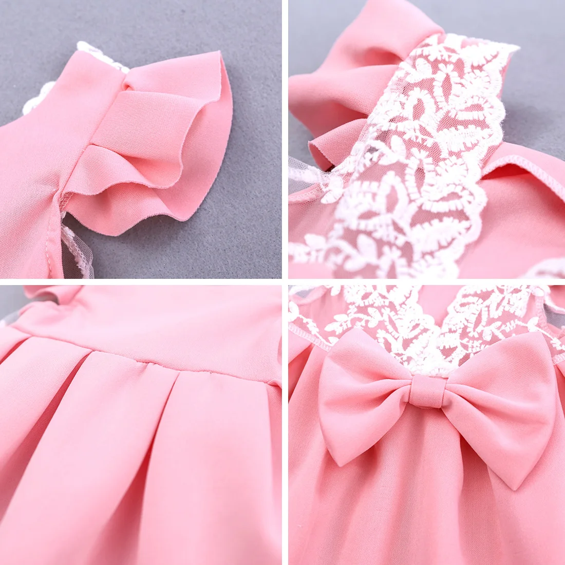 Children Tutu Dress Backless Lovely Dress Kids Sleeveless Tulle Gown Summer Girls Lovely Fashion Tops Bow Lace Princess Dress