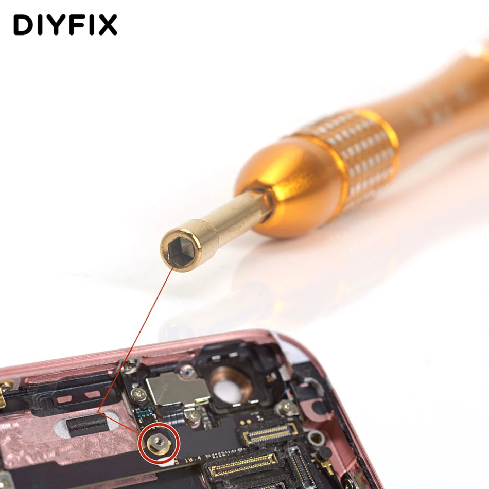 DIYFIX 5 шт. Набор прецизионных металлических отверток для Apple iPhone 7, набор инструментов для разборки и ремонта