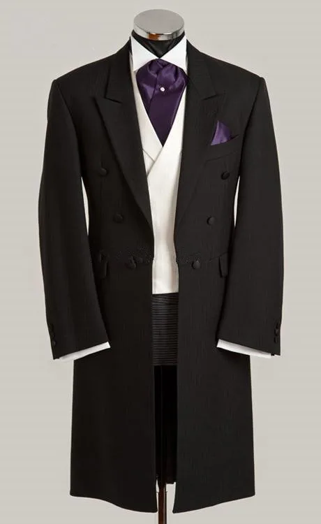 4 шт. (куртка + брюки + жилет + галстук) ласточка Хвостатые пальто таможенные сделал Для мужчин костюмы одна кнопка максимумом нагрудные