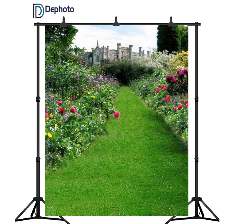 DePhoto фон для детской фотостудии Детские Свадебные замки сад декорации