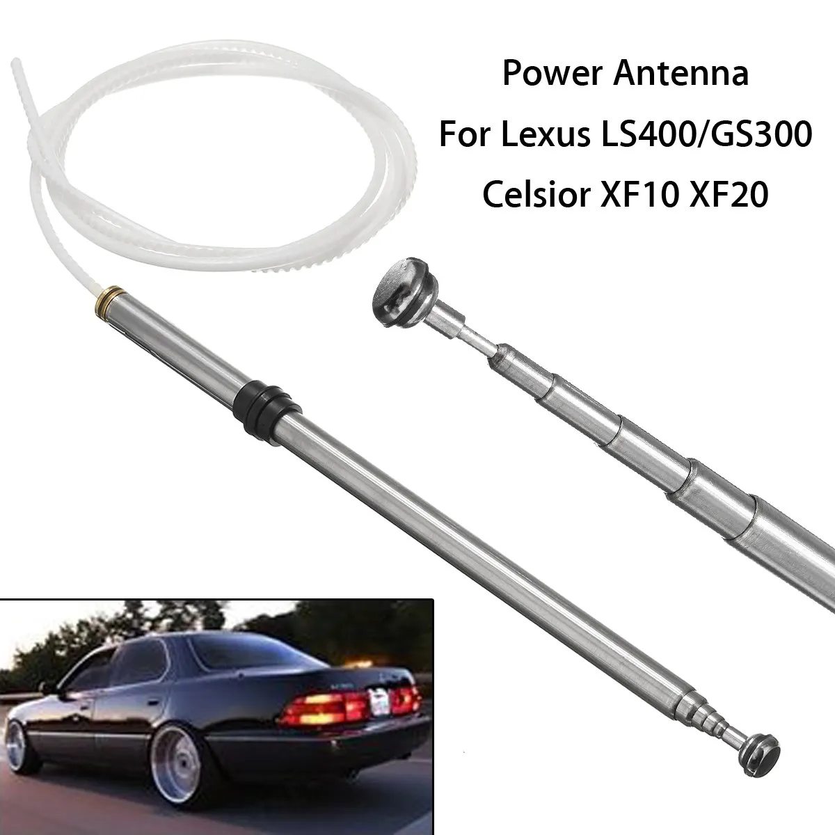 Universal Car AM FM Radio Motor Power Booster Antenna Electric Aerials Automatic