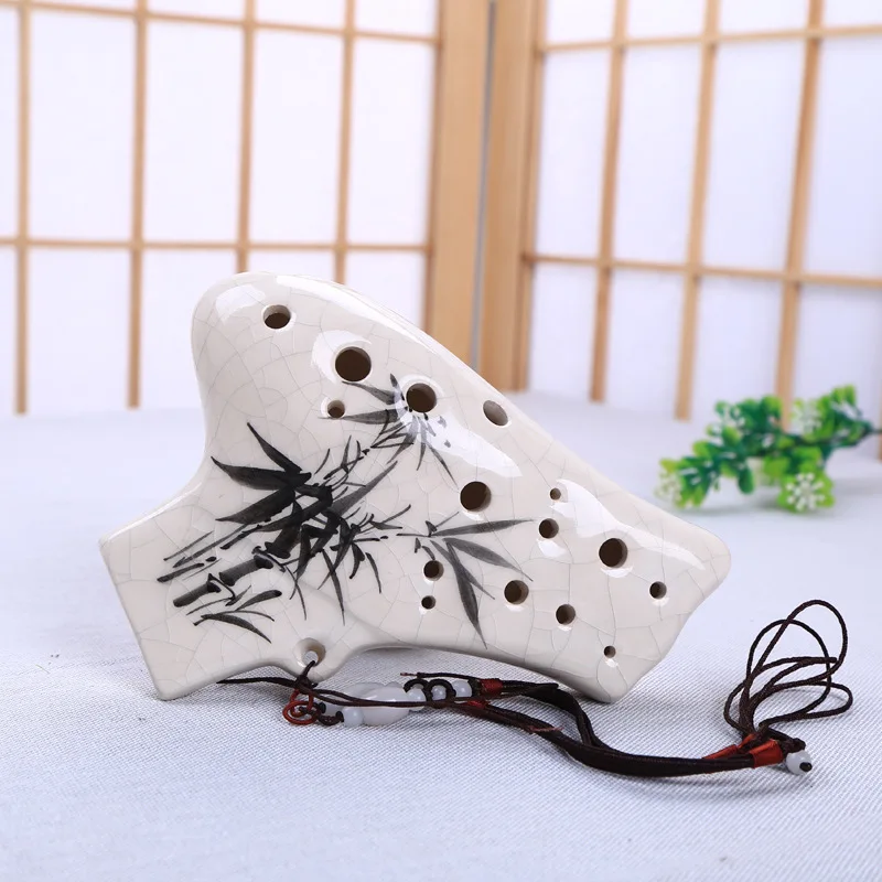 16 отверстий двойная труба Alto C профессиональная керамика Ocarina китайский