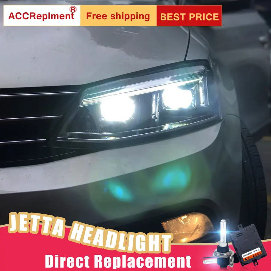 2 шт. светодиодный ные фары для VW Jetta 2012 2016 Автомобильные ангельские глазки
