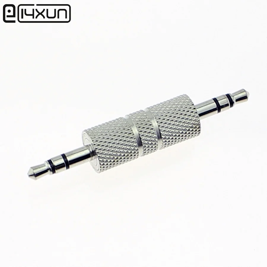 1Pcs 3.5mm Male to Male Audio Headphone Adapter 3 Pole Stereo Plug