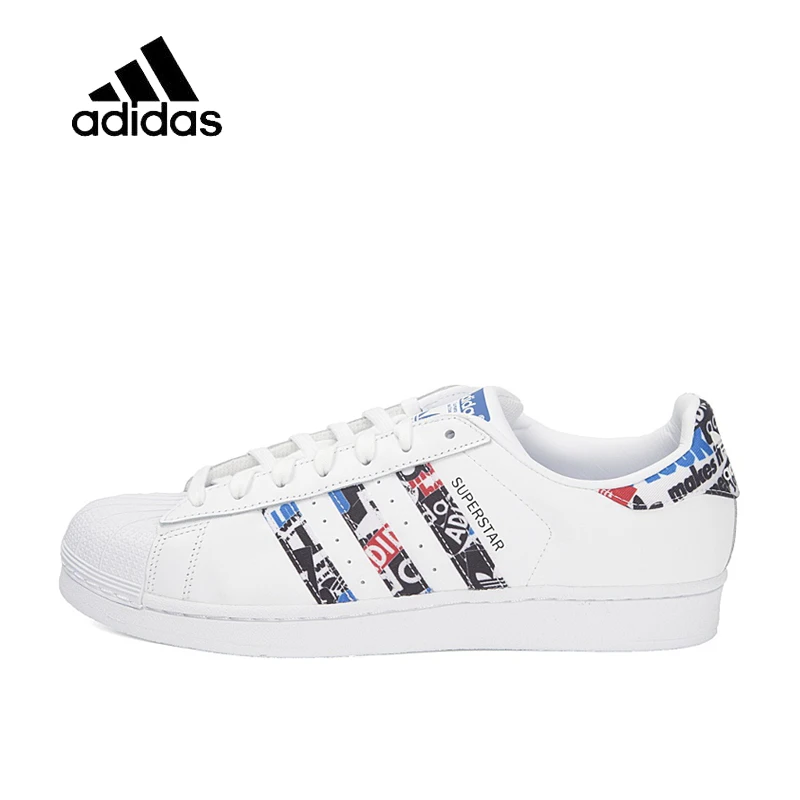 

Original New Arrival Authentic Adidas Clover SUPERSTAR Men and Women Skateboarding Shoes White Wearable Breathable Light CP9760