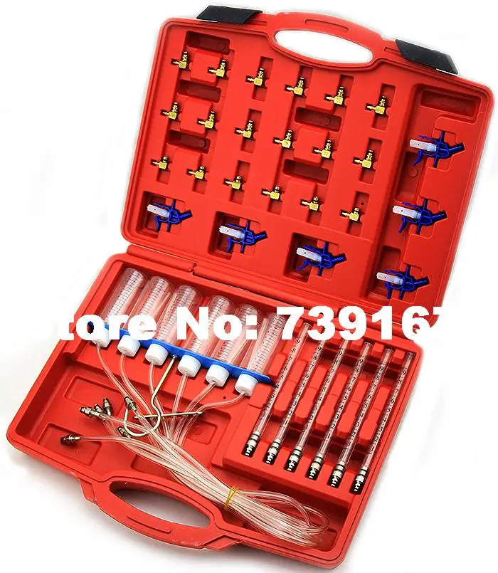 Diesel Injector Flow Meter Test Cylinder Common Rail Adaptor Set ST0003