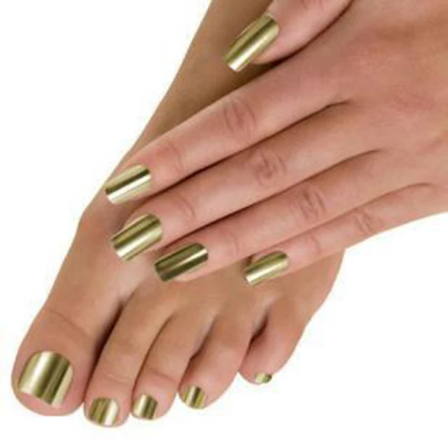 New Punk Rock Styles Metal Colour Gold Or Silver Nails Art Stickers New Punk Rock Styles Metal Colour Gold Or Silver Nails Art Stickers Diy Decorations Foils Wraps16pcs