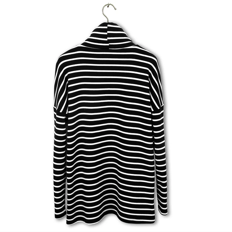 2018 New Game Of Throne Undertale Autumn And Winter Youth Wear High - Collar Cotton Stripe Tunic Men Women Long Sleeve T-shirt