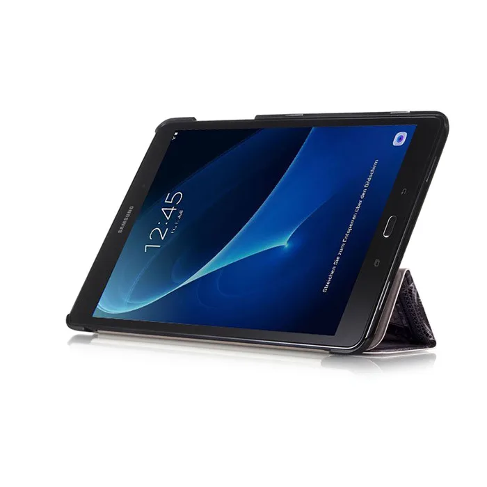 50 шт. PU Стенд чехол для Samsung Galaxy Tab 10.1 T580 t585 t580n t585n 10." Планшеты+ Экран протектор