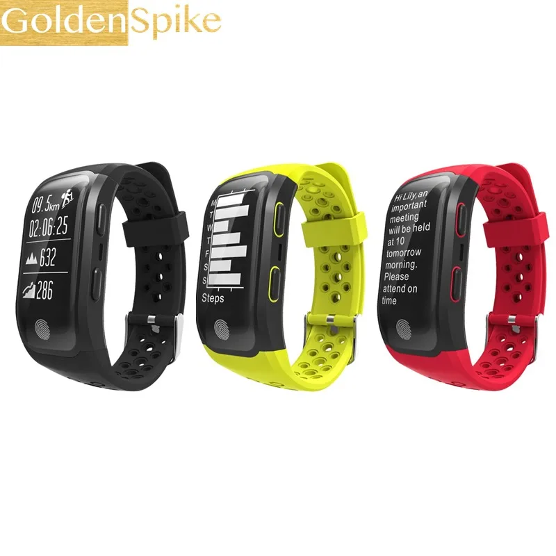 

Swimming Smartband S908 GPS IP68 Waterproof Touch Key Smart Bracelet heart rate monitor Bluetooth 4.2 fitness tracker For Androi