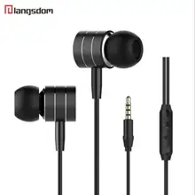 3 5mm Metal Earphone In ear Headset Stereo Earphones Earbuds With Microphone For iphone Xiaomi huawei oppo MP3 PC Headphone