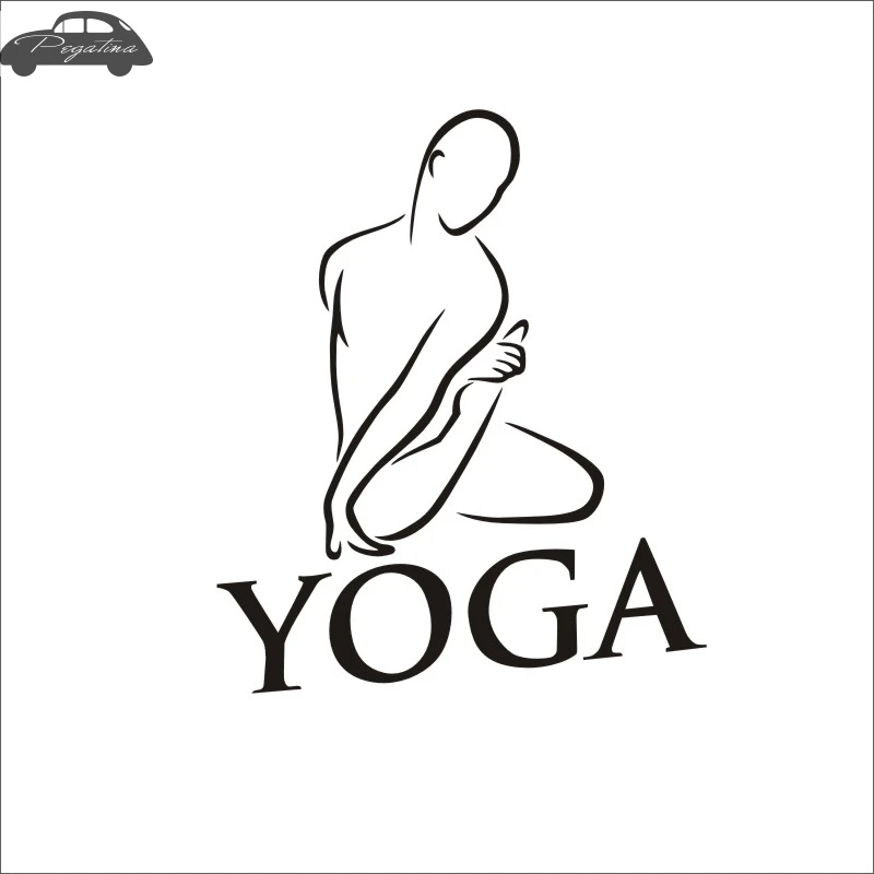 Pegatina Car Yoga Sticker Yoga Decal Muurstickers Posters Vinyl Wall