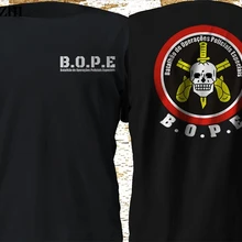 Bope бразильский Batal Hao De Operacoes Policiais Especily специальный полицейский для мужчин shubuzhi забавные хлопковые футболки с коротким рукавом