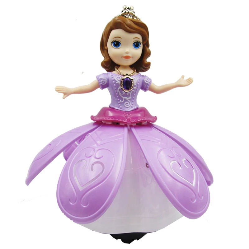25 см x 13 см Электрический принцесса красивая кукла с петь/танцевать/вращаясь музыкальная игрушка функции для маленьких девочек рождественские подарки A610