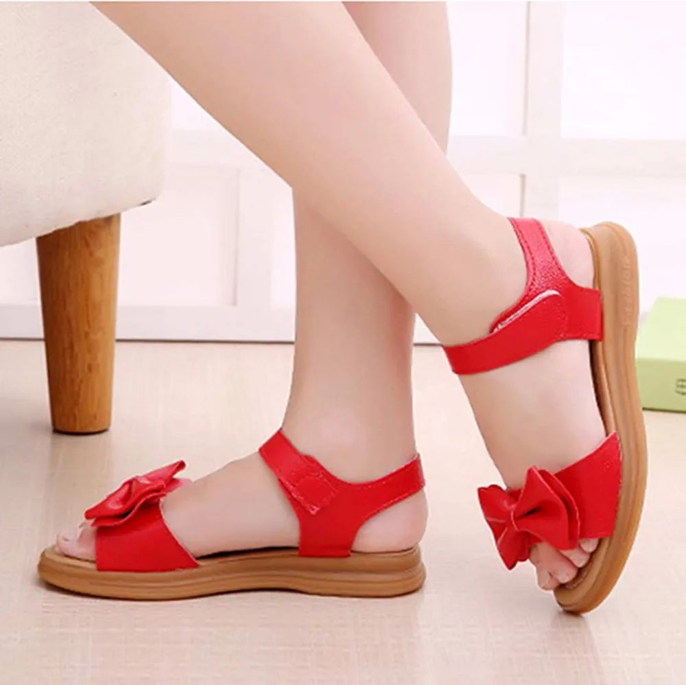

toddler girl sandals Children Kids Infant Girls Bowknot Sandals Non-Slip Princess Casual Shoes sandale enfant fille6.732gg