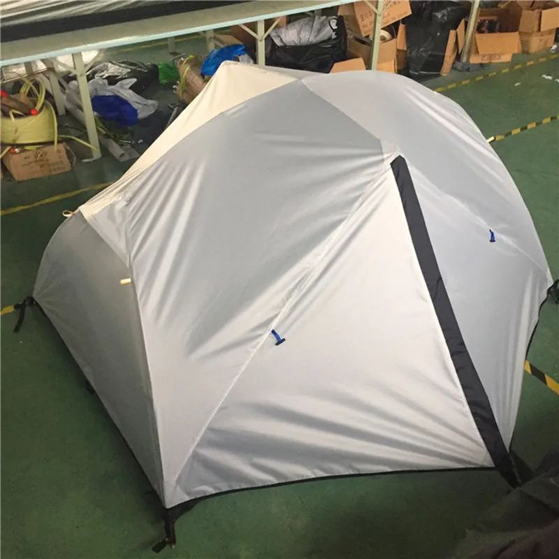 WJ открытый Hiker двухслойный белый альпинизмом палатки ZP004W бушкрафт оборудование, 2 Человек Палатка