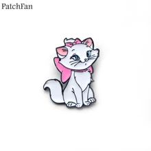 A0674 Patchfan аристократы Зонт кошка Мэри цинк pride pins para рюкзак металлические украшения для одежды значки броши для сумки рубашка шляпа insignia