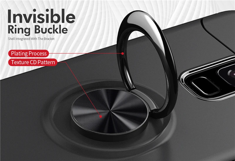 Car Holder Stand Magnetic Bracket Finger Ring TPU Case For SAMSUNG Galaxy S9 S8 Plus Note 8 J330 J530 J730 J4 J6 J8 A6 Plus 2018 (7)
