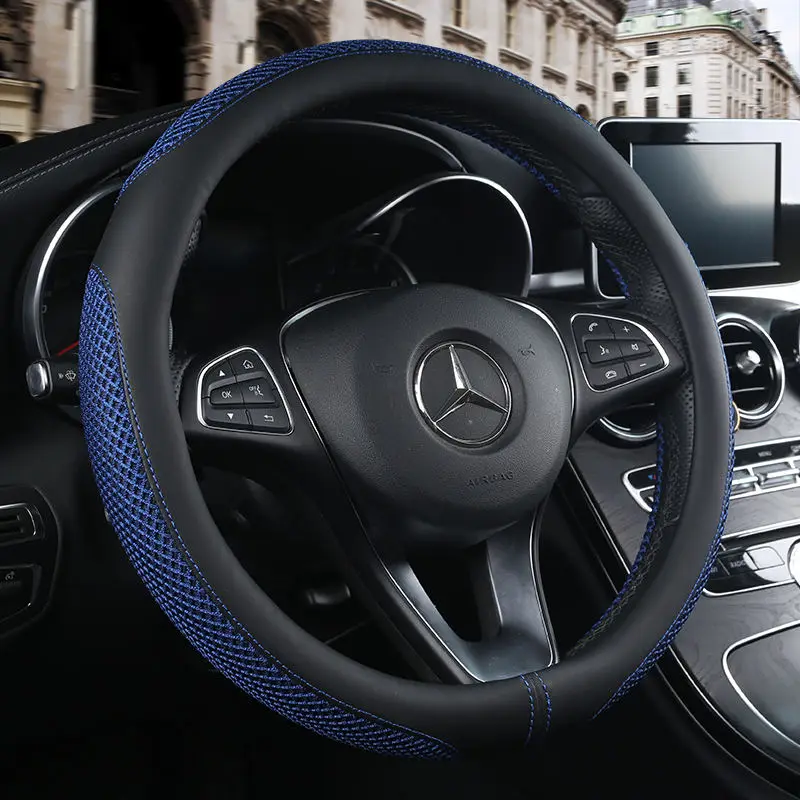 

Breathable Leather Car Styling Steering Wheel Cover For Mazda 3 2 Mazda 6 Axela CX-5 CX5 CX-7 CX7 CX-9 RX8 Auto Accessories