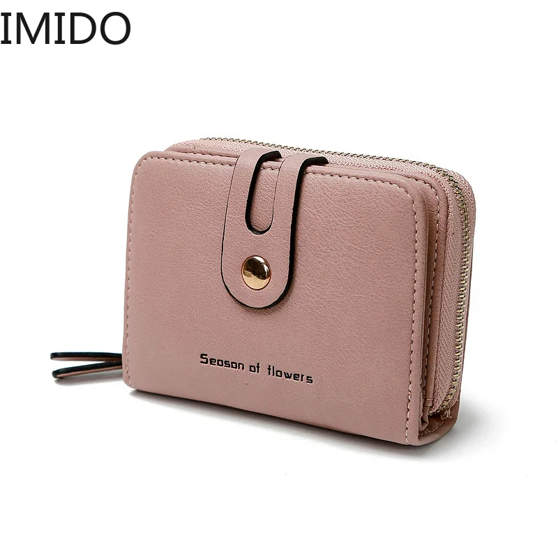 IMIDO 2019 новый брендовый дизайнерский женский кошелек короткая сумка для карт