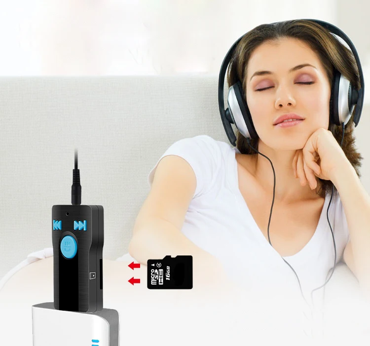 Автомобильный комплект Aux ресивера адаптер USB Bluetooth аудио Handsfree стерео Mp3