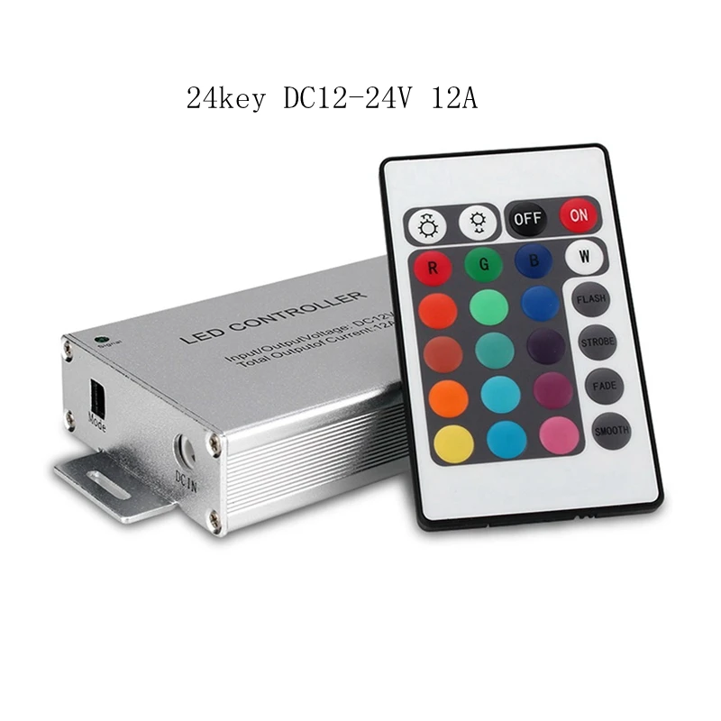 RGB пульт дистанционного управления DC12-24V 24/44key RF беспроводной контроллер для 5050 3528 2835 12A/24A RGB светодиодные ленты клейкие освещение